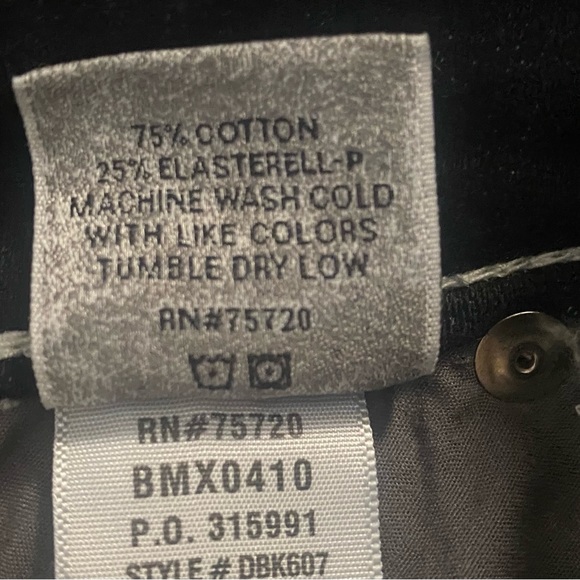 BUCKLE DAY TRIP VIRGO BOOT CUT BLUE/Black super dark wash 26 LONG 34’length - Picture 4 of 6